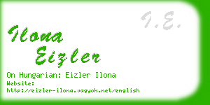 ilona eizler business card